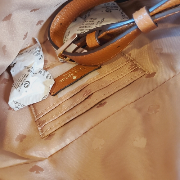 Belt bag leathered pebble gingerbread kate spade nwt - Picture 3 of 5